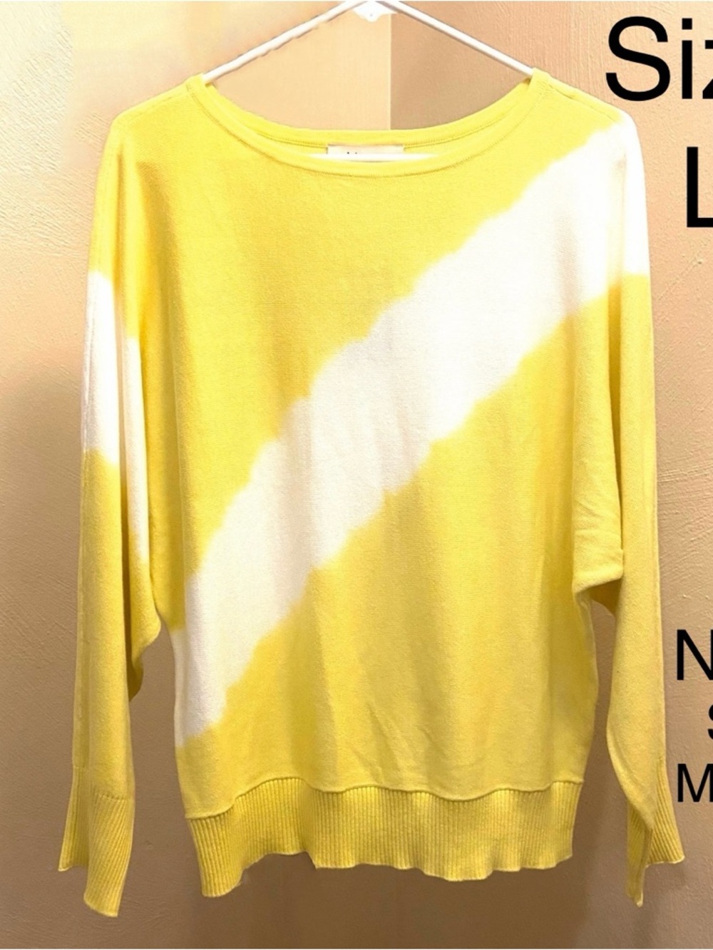 Lightweight Sweater Knit Top Pullover Philosophy color block stripe